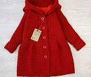 Вязаное пальто для девочки
