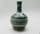 Гончарная ваза из керамики - Бирюзовый туман