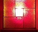 Светильник из цветного стекла