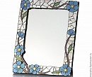 Зеркало в мозаичной рамке с цветочным орнаментом