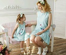 Платья Фемилилук с принтом мороженое. Одинаковые платья мама и дочка