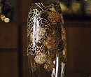 стеклянная ваза. ручная роспись ''яблоневый цвет''