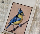Кожаный чехол для телефона с ручной росписью Птицы