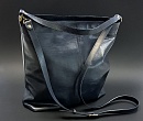 Женская сумка, шопер, из натуральной кожи, темно-синий, pul-ap