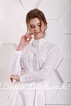 Блуза-рубашка Лилия (белый)