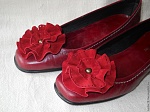 Цветы - украшение на обувь