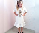 Нарядное платье для девочки с принтом кукла ЛОЛ подарок для девочки
