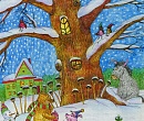 Принт Винни-Пух, Пятачок и Иа-Иа. Авторская картина для детской