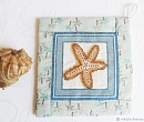 Текстиль для кухни Прихватка Звезды на море с ручной вышивкой крестом