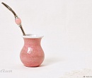 Калабас керамический Розовый фламинго 0,2 л