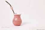 Калабас керамический Розовый фламинго 0,2 л