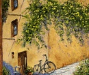 Картина маслом Велосипед на углу