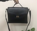 Стильная сумка-портфель из натуральной кожи (чёрная)