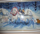 Картина вышита крестиком, 40х60 Зимняя сказка