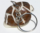 Черепаха, брелок с фигуркой, выточенной вручную из ореха тагуа