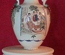 фарофоровая ваза с росписью