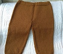 Шерстяные вязаные штанишки для мальчика
