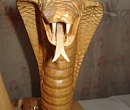 Статуэтка змея деревянная