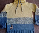Вязаный детский свитер 