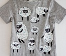 Детская футболка с овечками 