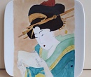 Японская девушка. Декоративная тарелка