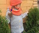 Пальто детское вязаное