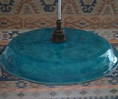 Подвесной керамический светильник. Бирюзовый