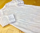 Крестильная рубашка / белый лен