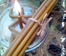 Медовые  восковые свечи ( набор 9 шт.) начинающим и не только