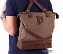 Женская сумка коричневого цвета, трансформирующаяся в рюкзак