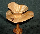 Вазочка из дерева декоративная