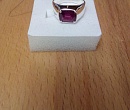 Авторское серебряное кольцо с природным рубином 5 карат