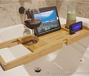 Столик-подставка из бамбука для ванны